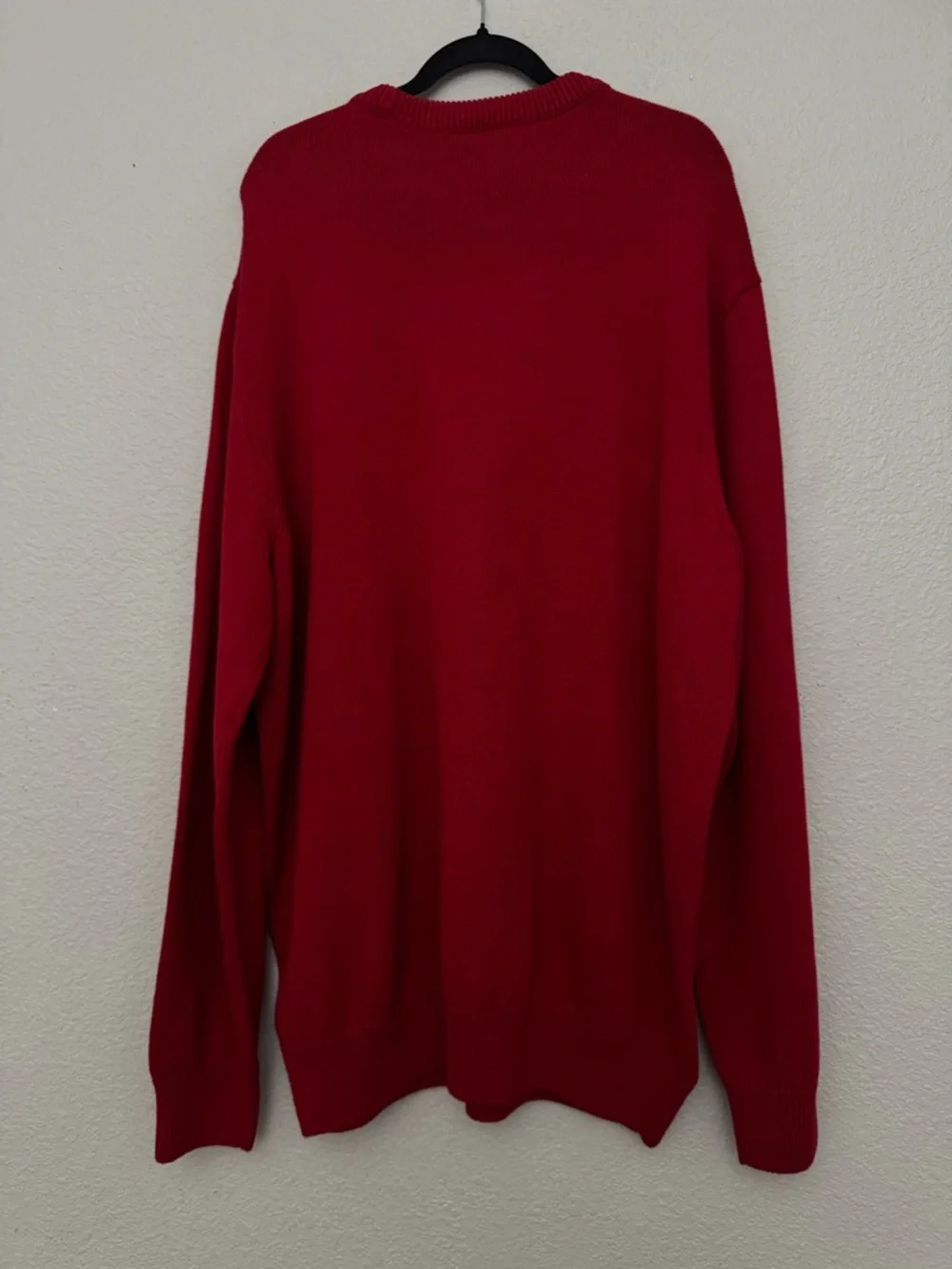 NWT Chaps Sweater Red Pullover Crewneck Mens Big & Tall Size 3XLT Cotton Classic